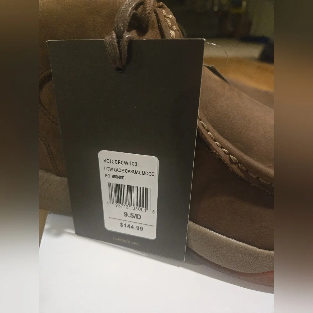 Unused Cody James Men's Brown Leather Lace Up Shoes